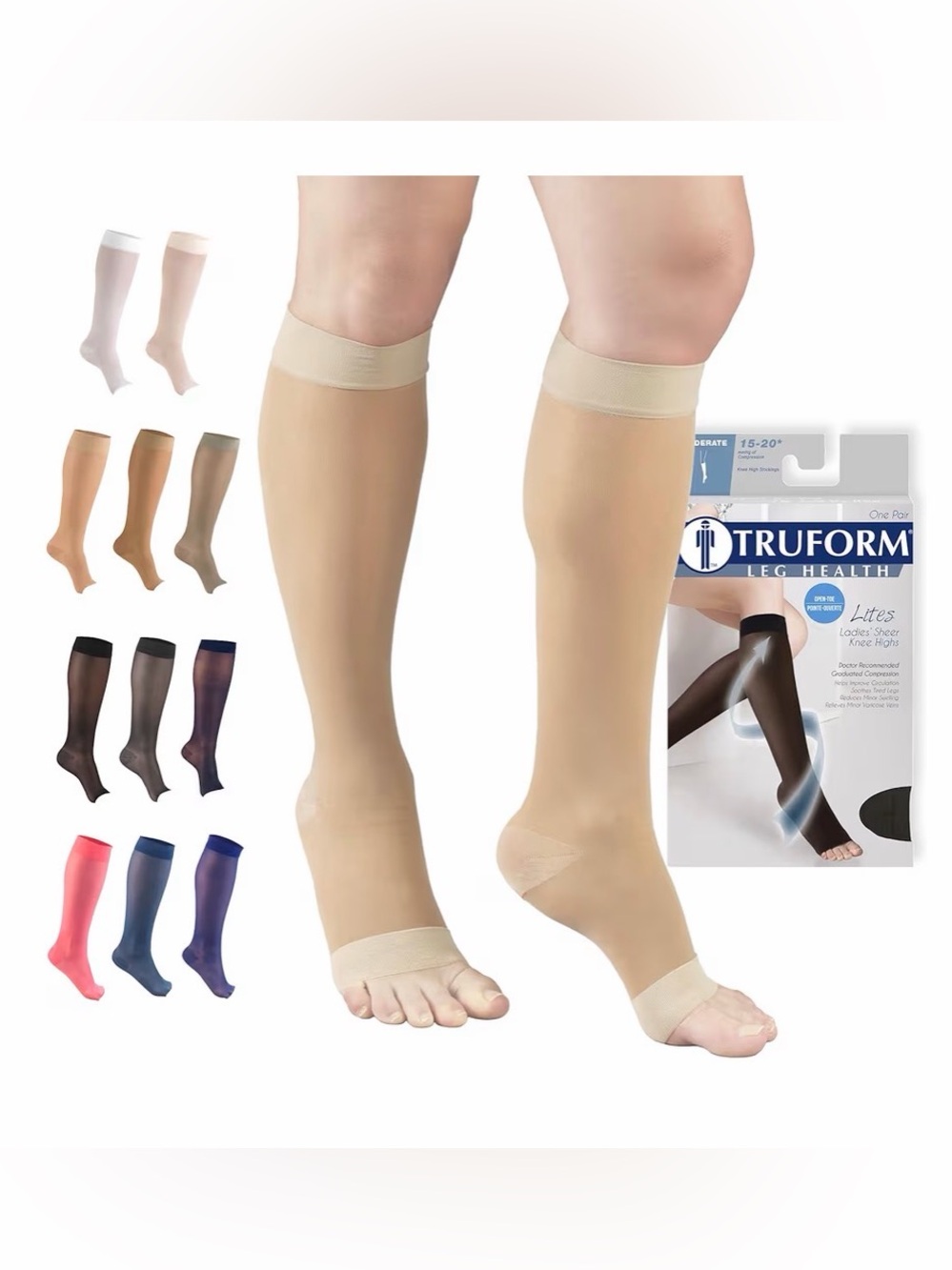 Truform Sheer Compression Stockings (NEW)